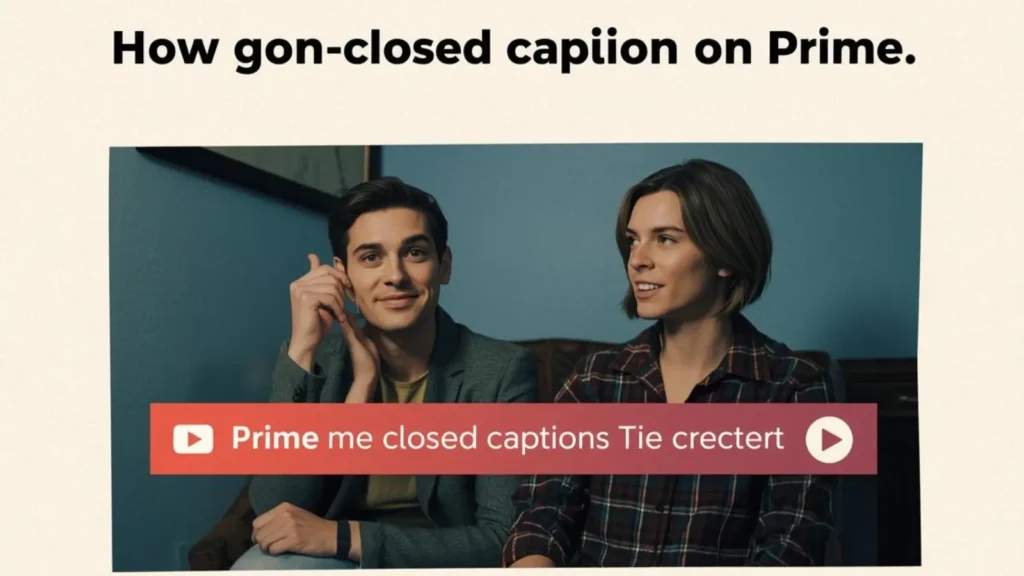 how to get closed caption on prime