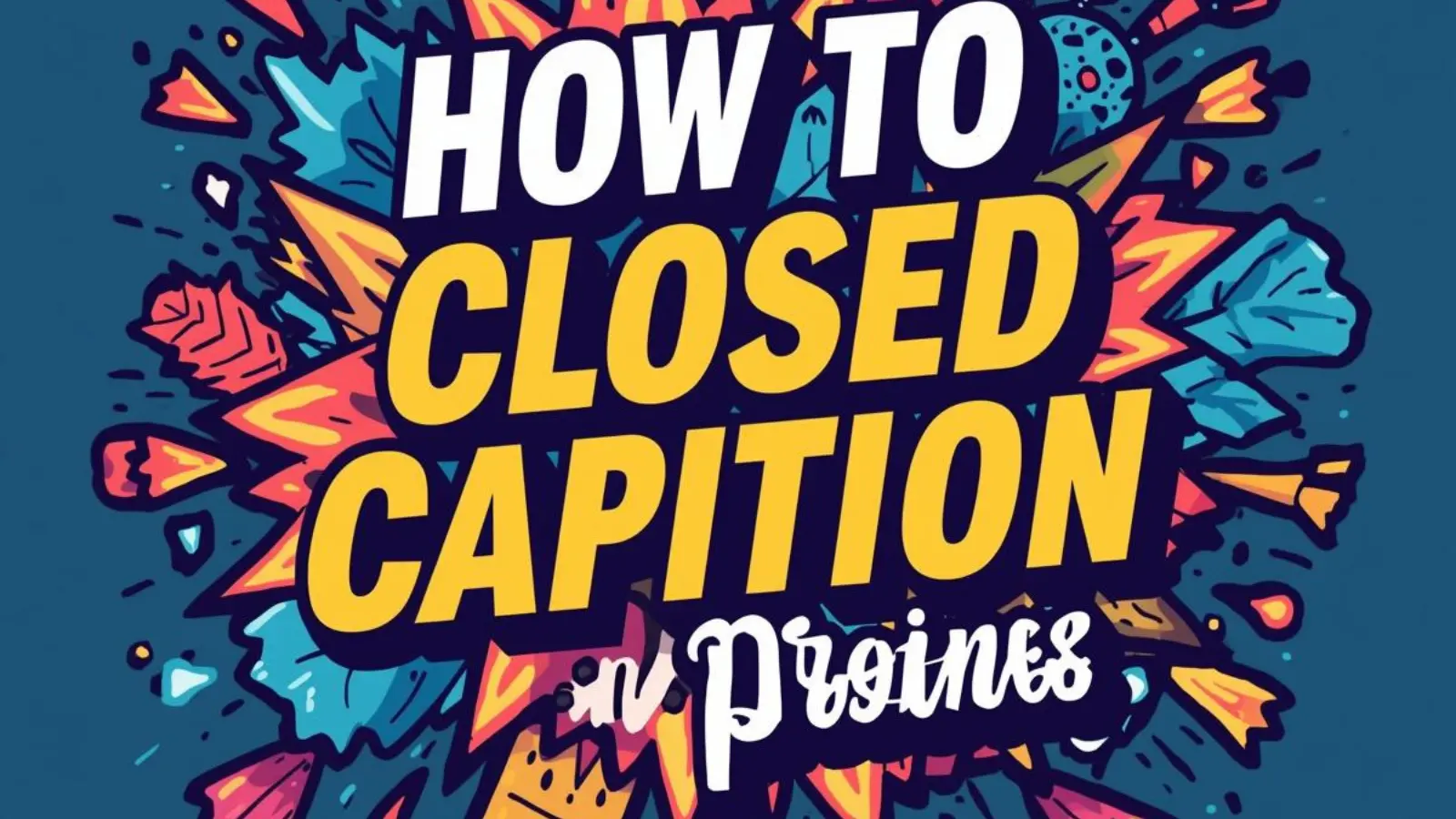 how to get closed caption on prime