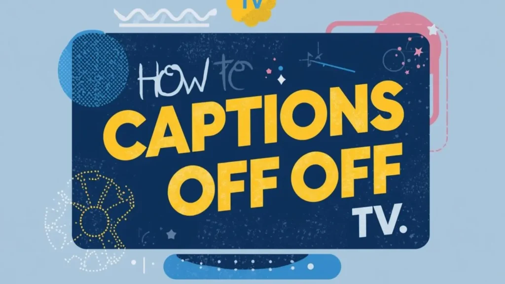 how to take captions off samsung tv