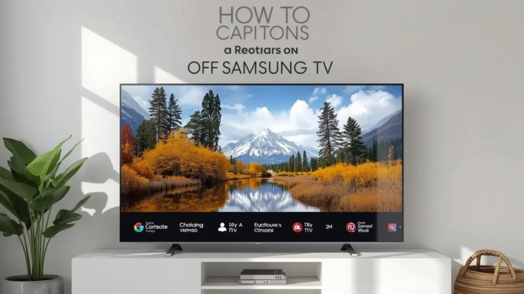 how to take captions off samsung tv