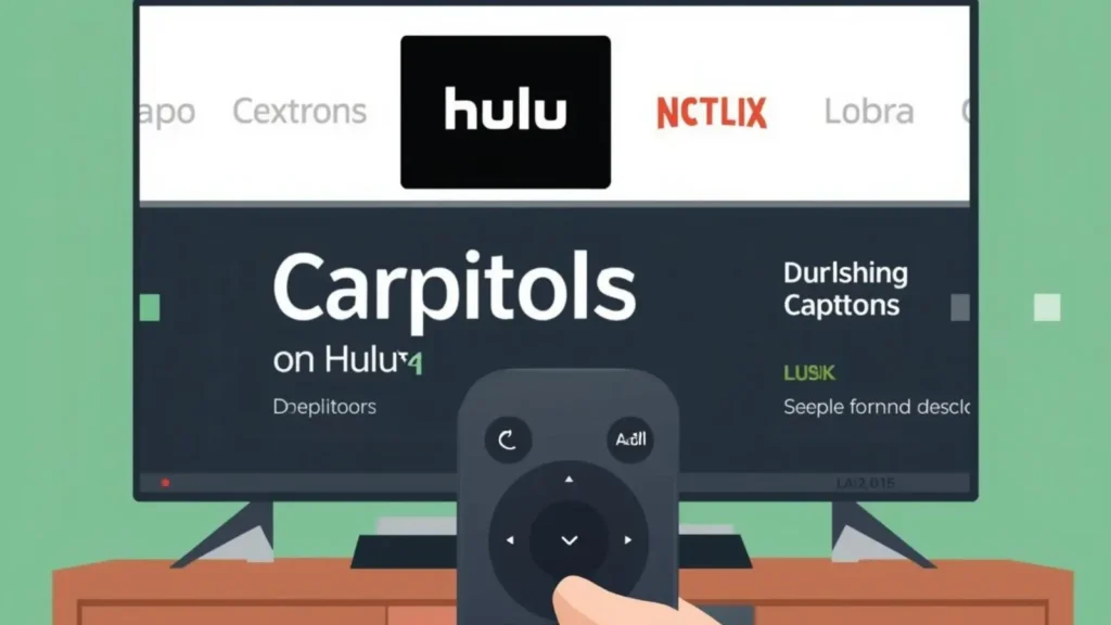 how to turn captions on hulu