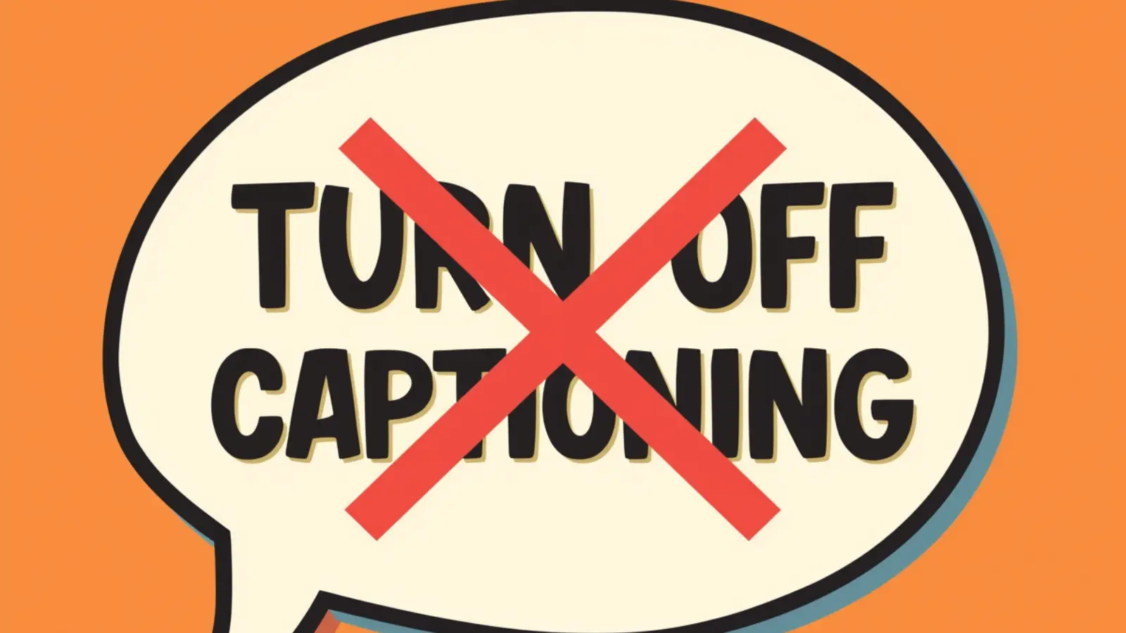 how to turn off captioning