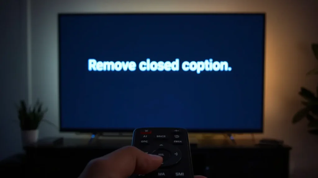 remove closed caption from samsung tv