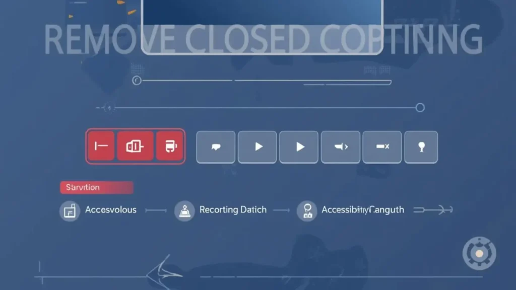 removing closed captioning