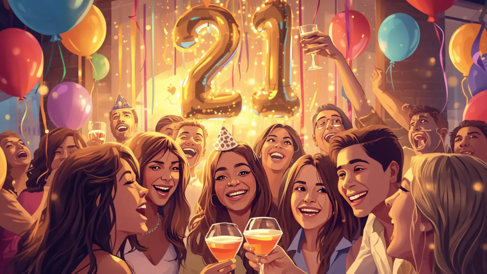 21st birthday captions