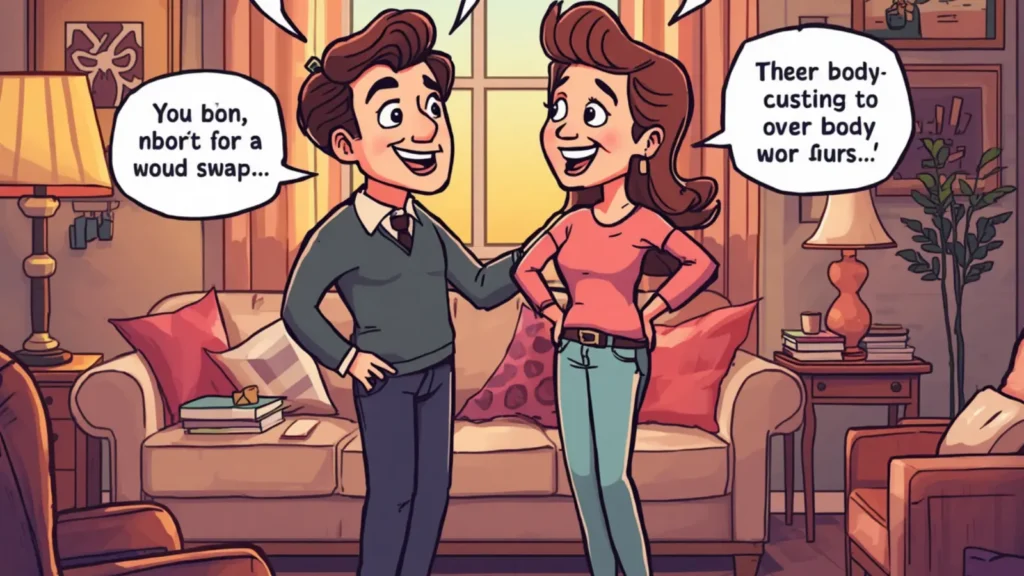 body swap captions