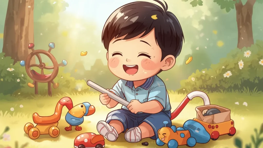 caption cute child play quotes