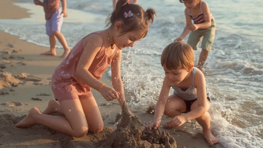caption for kids playing