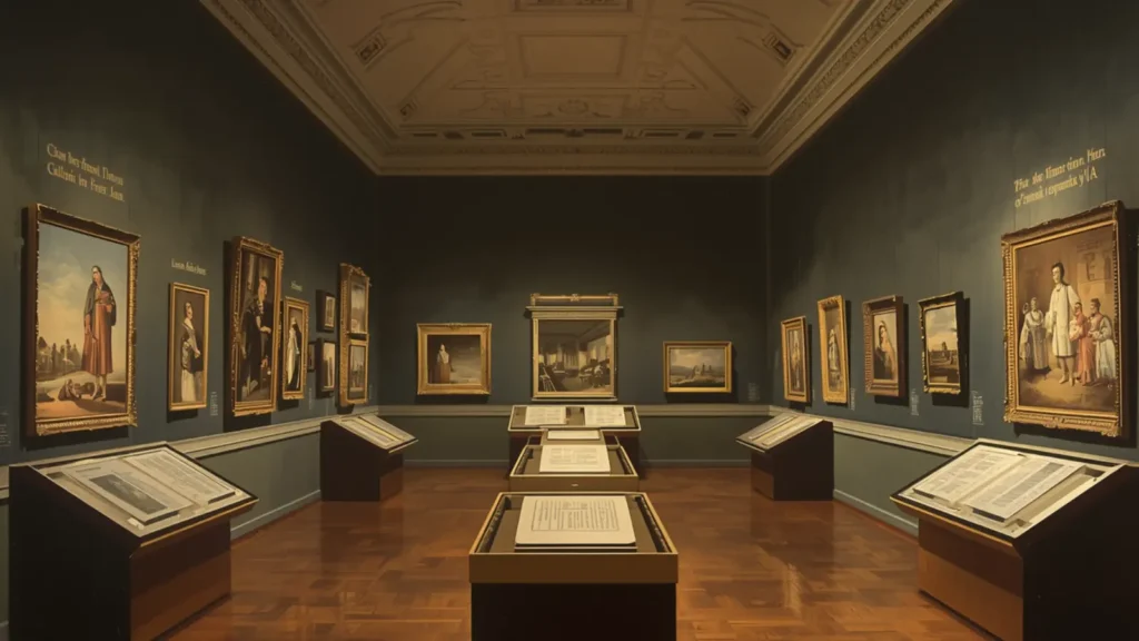 captions for museum pictures