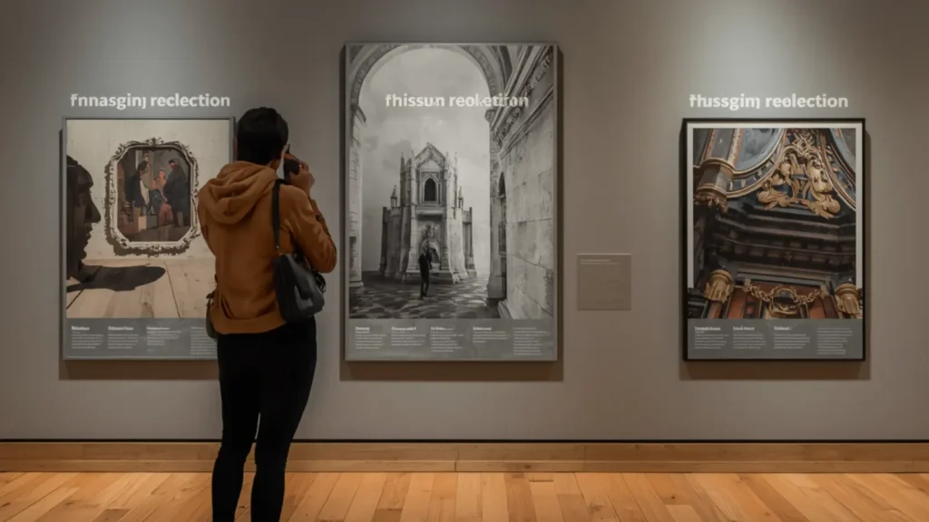 captions for museum pictures