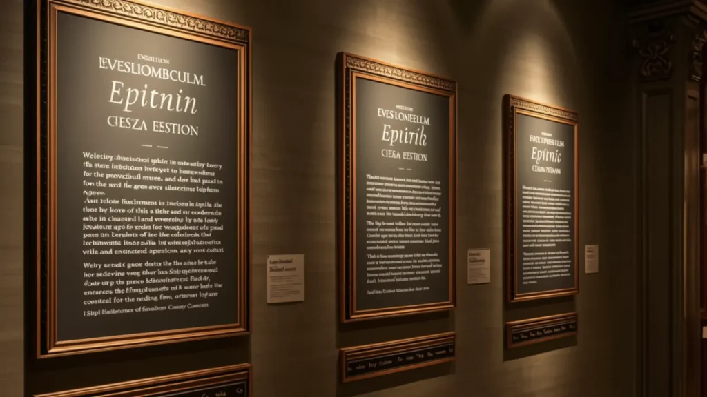 captions for museum