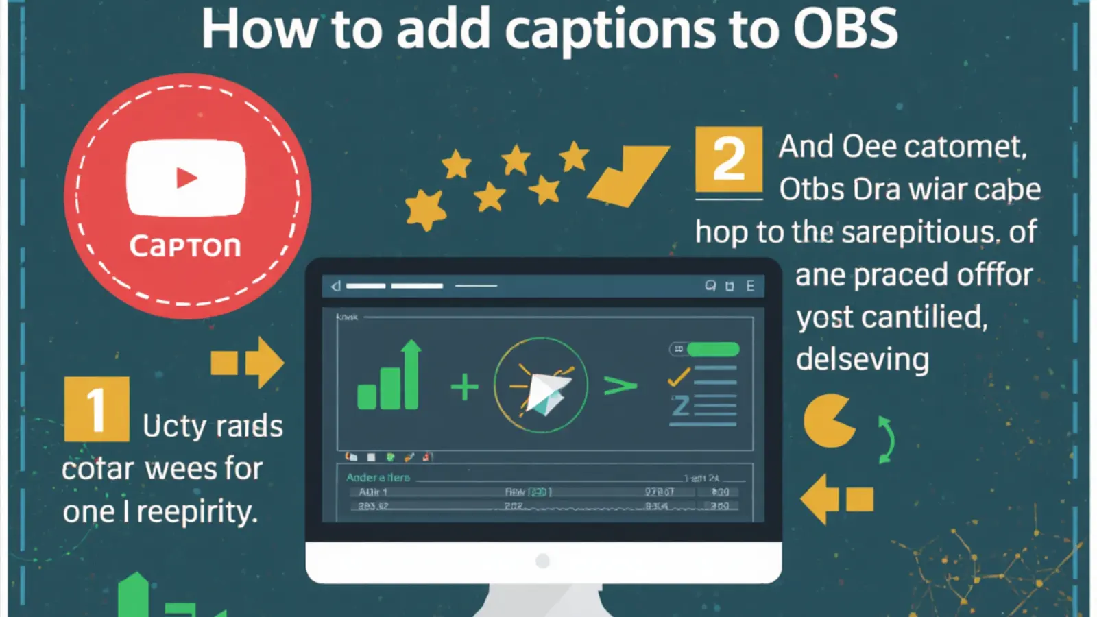 how to add captions to obs