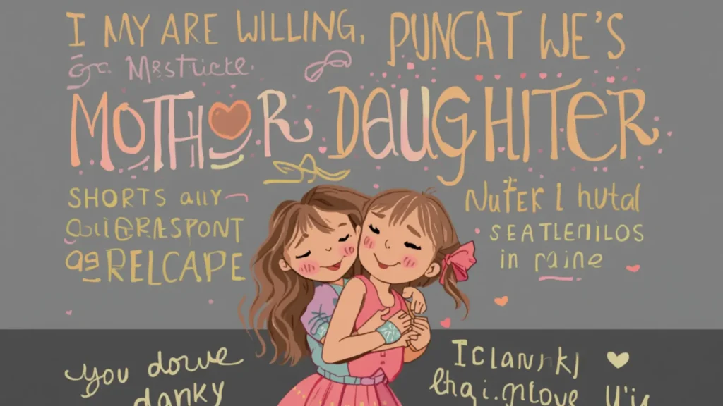 mother-daughter captions