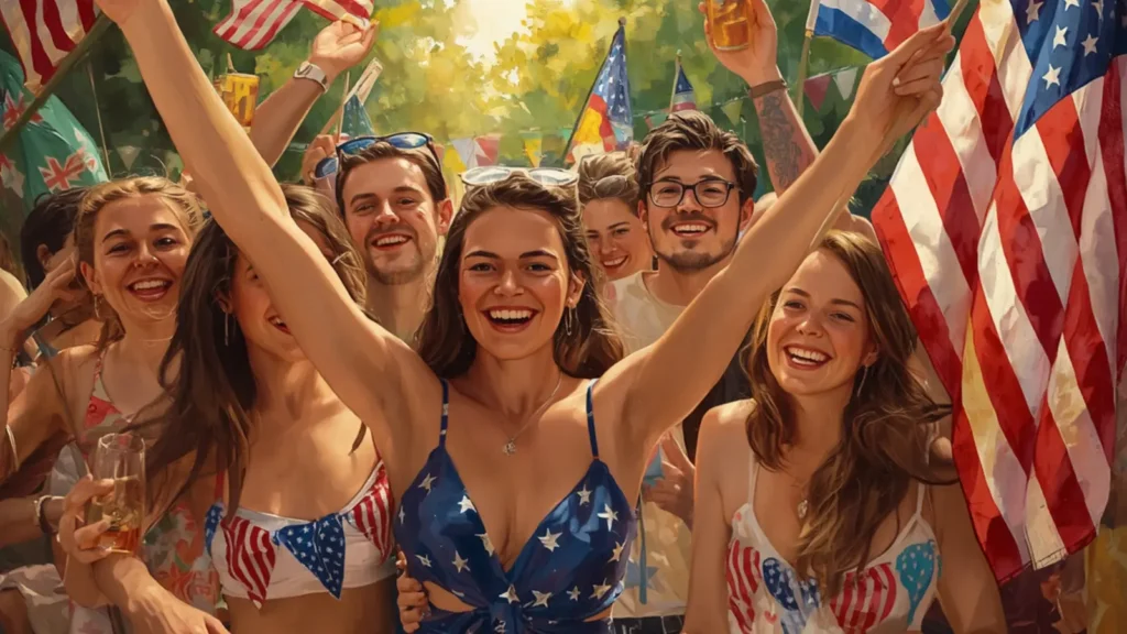 4th of july captions
