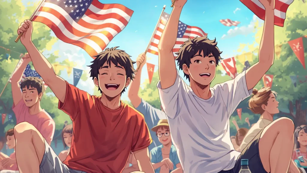 4th of july captions