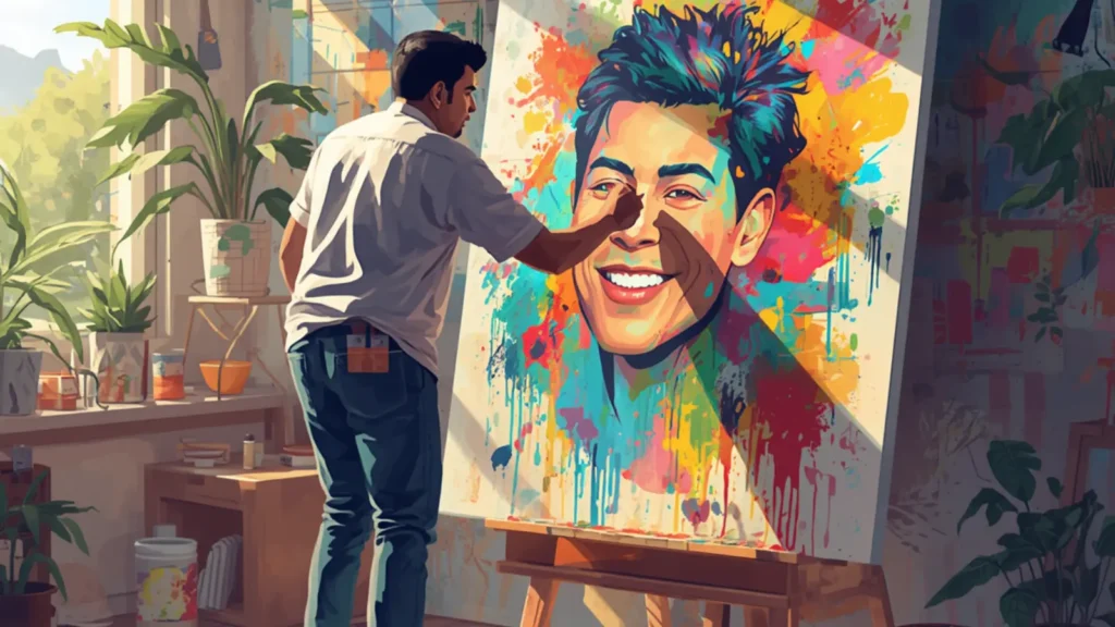 caption for painter