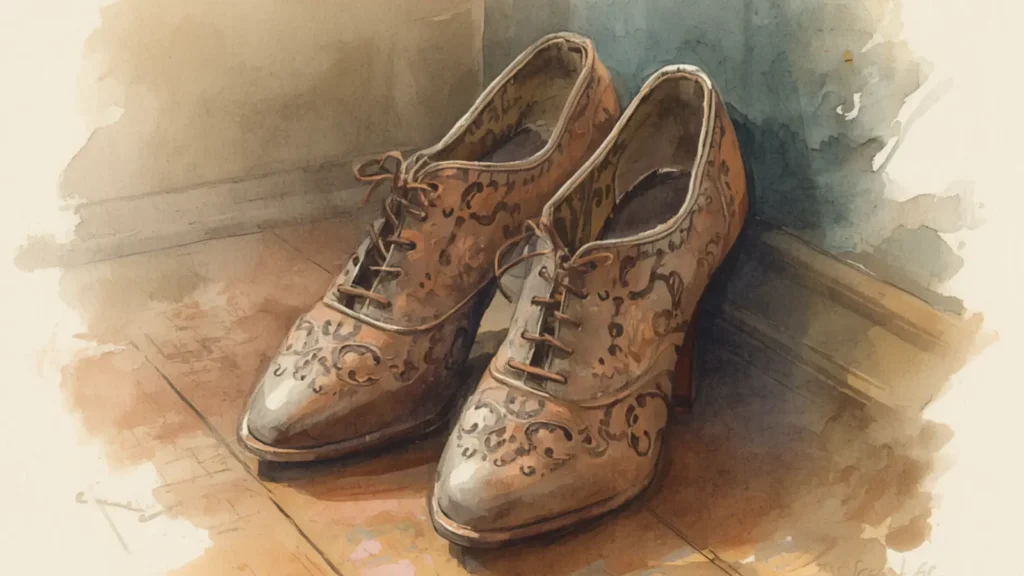 caption for shoes