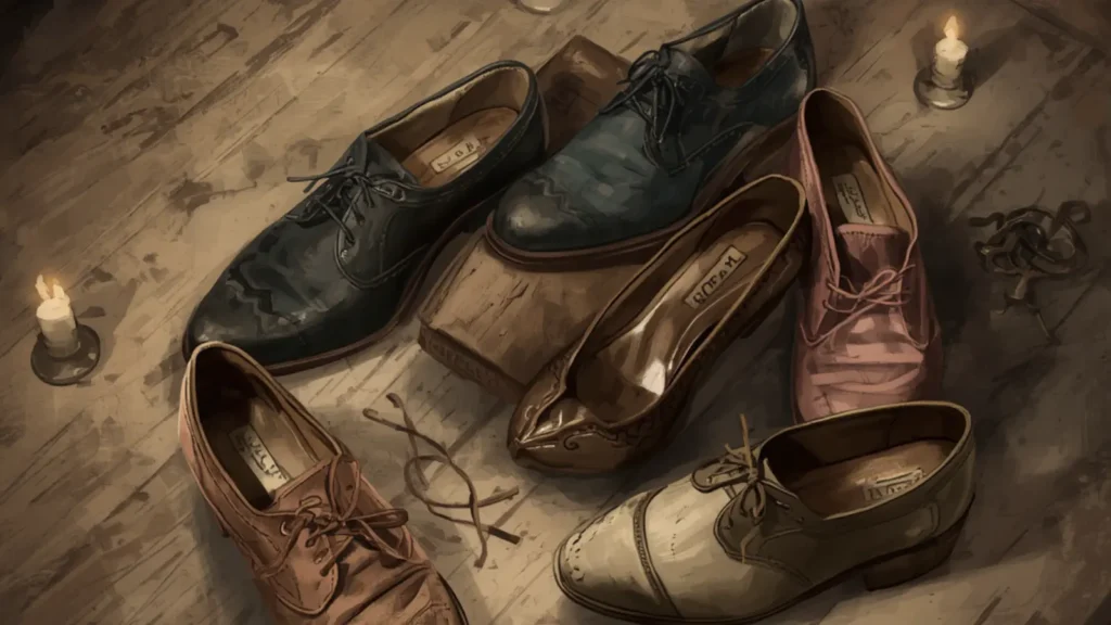 caption for shoes