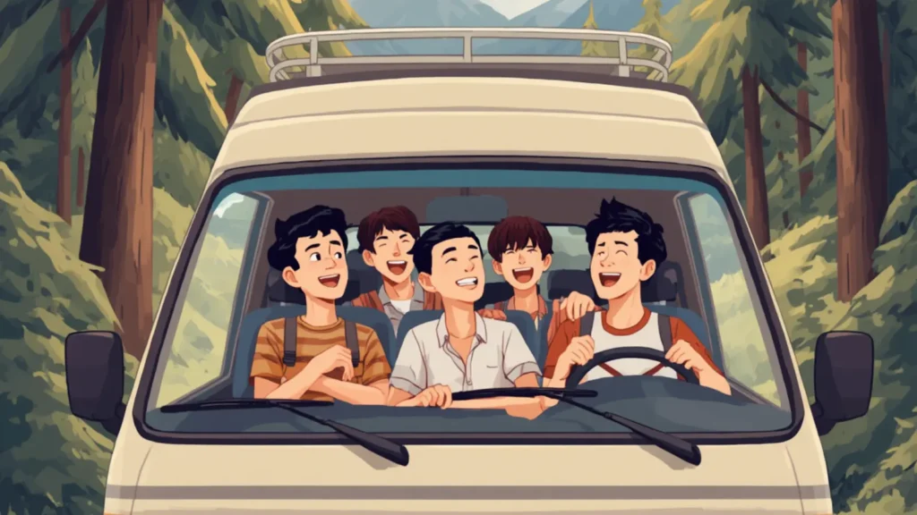 caption on road trip