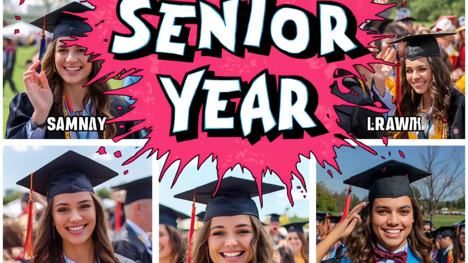 captions about senior year