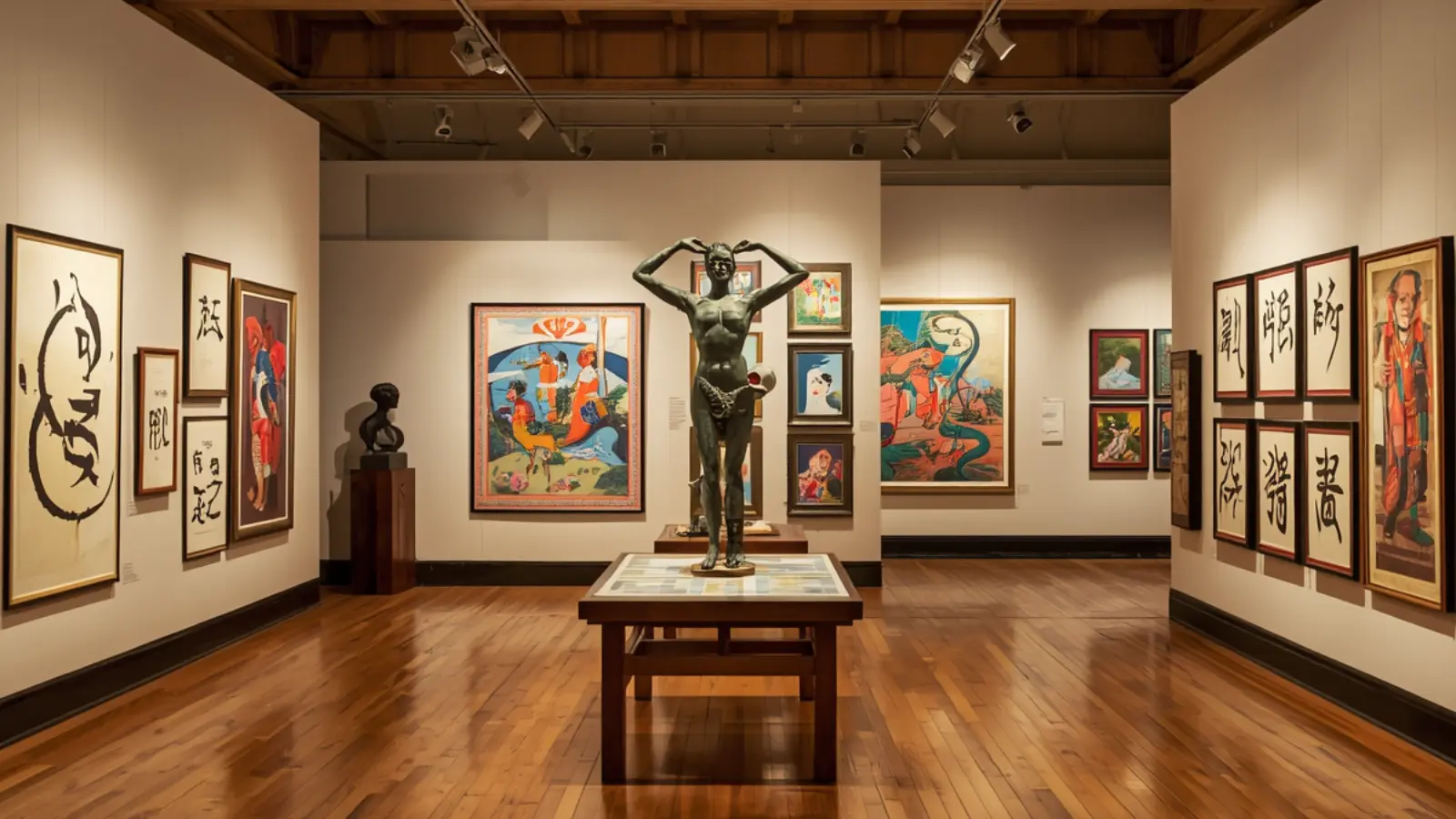 captions for art exhibition