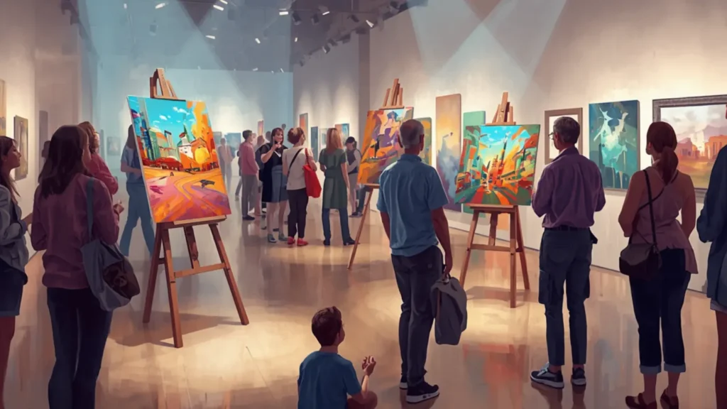 captions for art exhibition