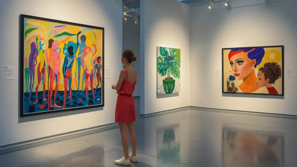 captions for art exhibition
