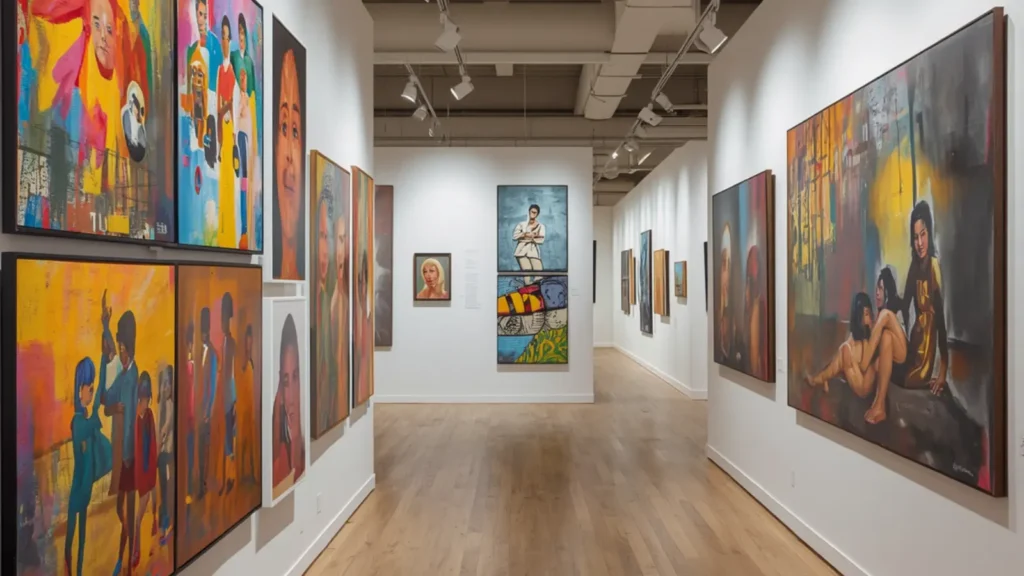 captions for art exhibition