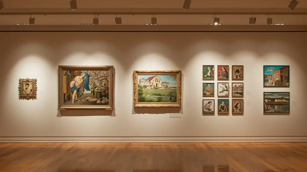 captions for art exhibition