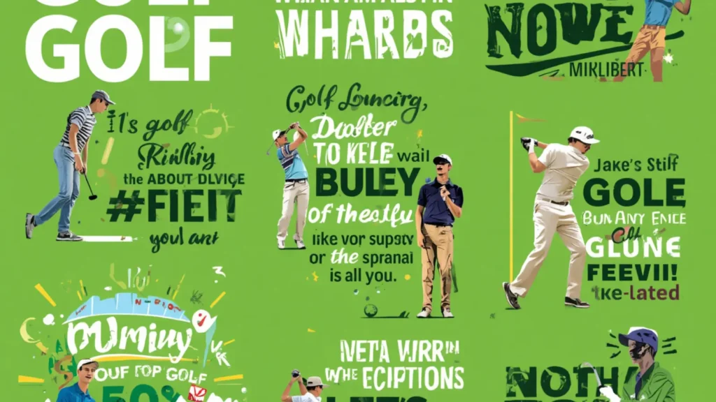 golf captions