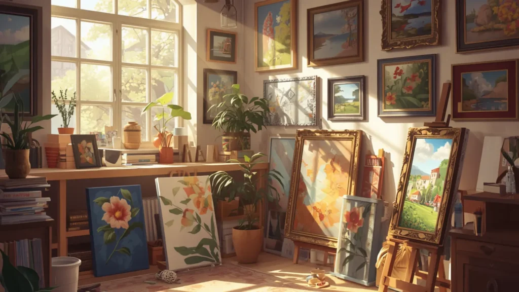 how to caption art
