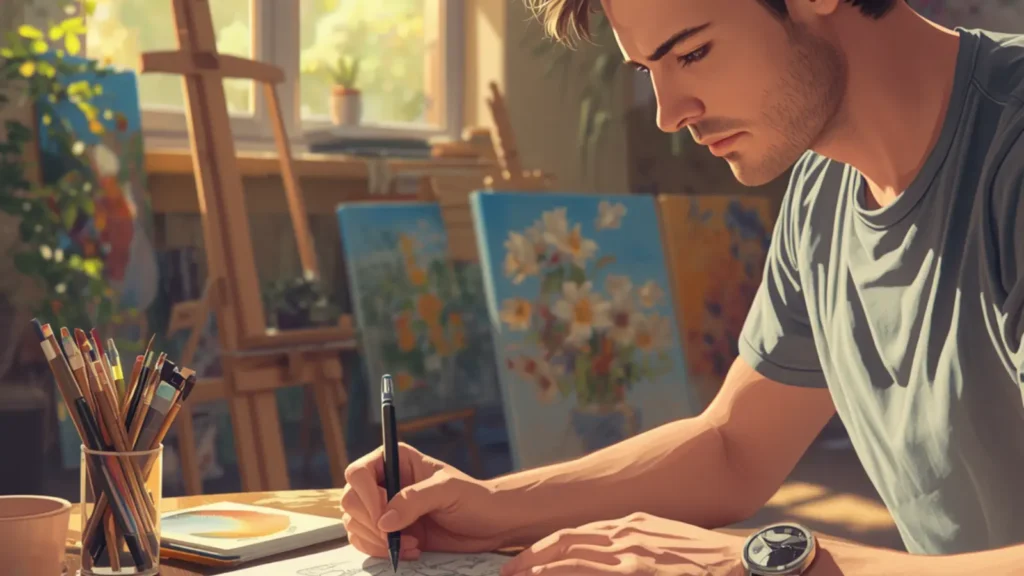 how to caption art