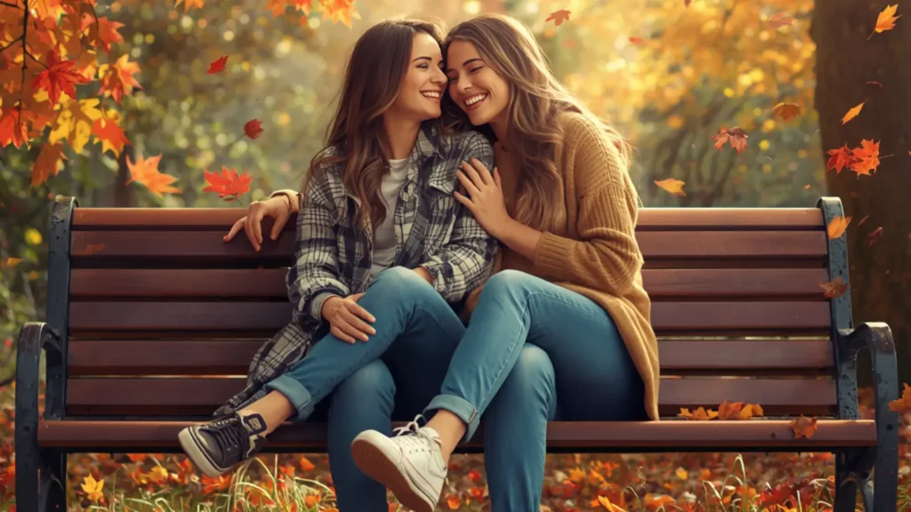 lesbian caption porn