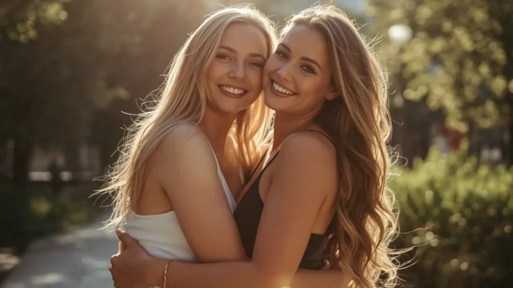 lesbian caption porn