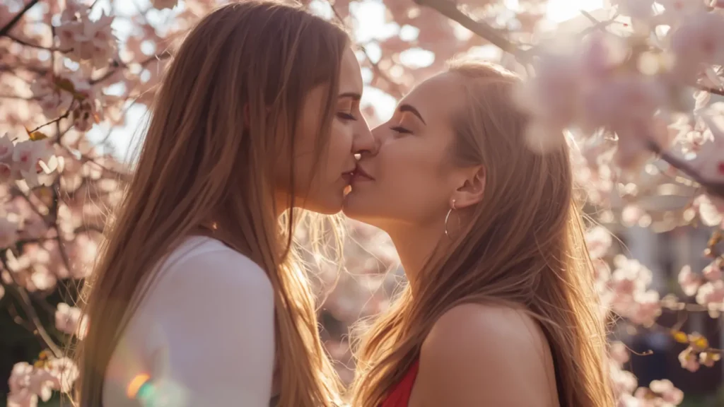 lesbian caption porn