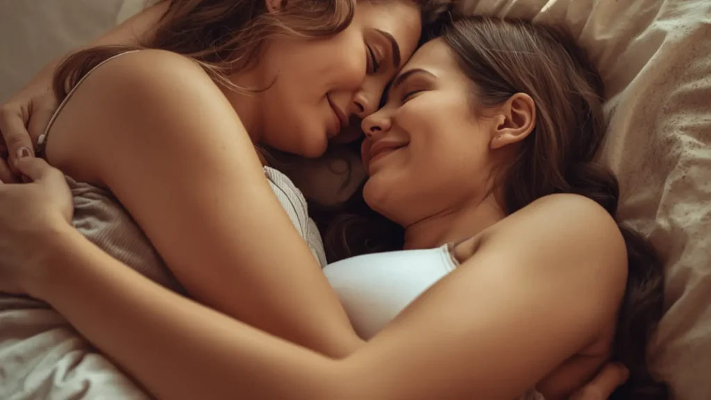 lesbian porn with captions