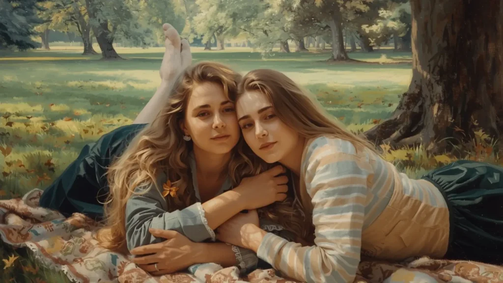 lesbian porn with captions