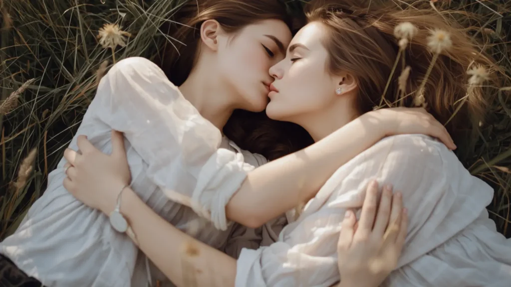 lesbian porn with captions