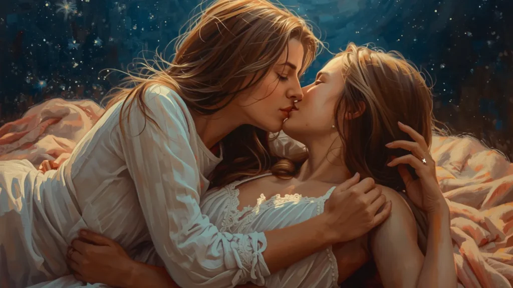 lesbian porn with captions