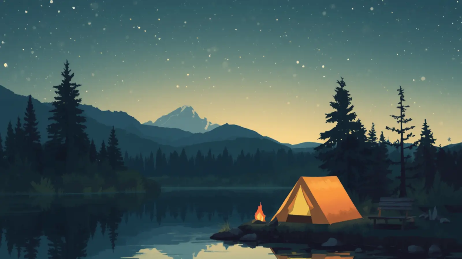 camping captions