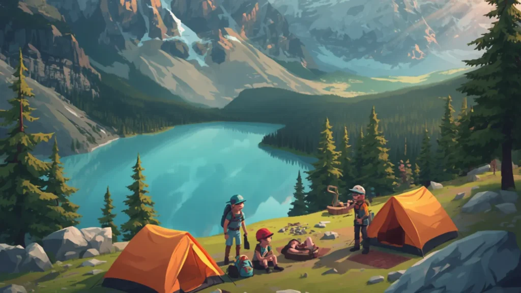 camping captions