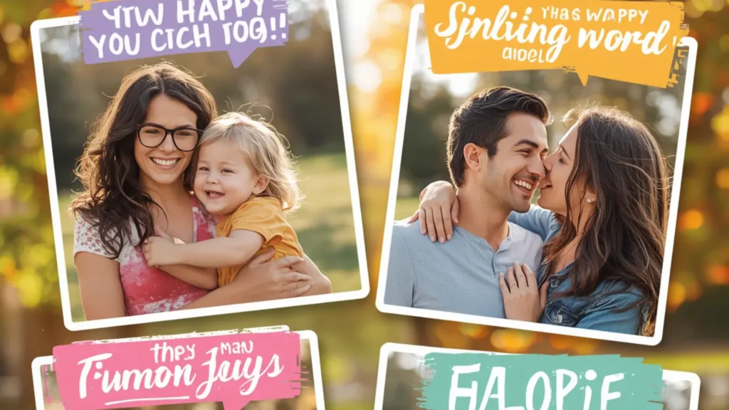 family photo captions