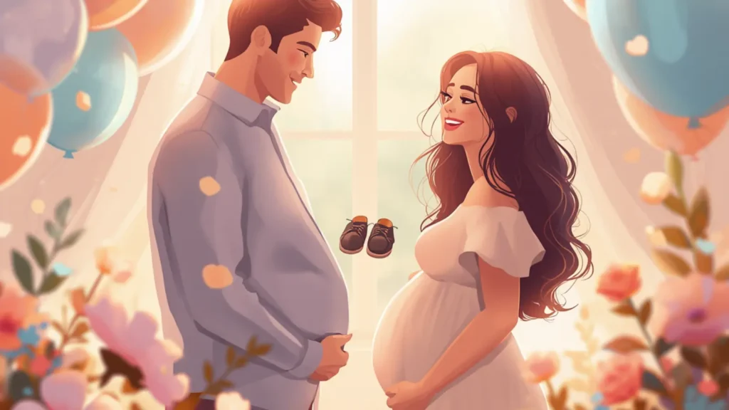 pregnancy announcement captions first baby